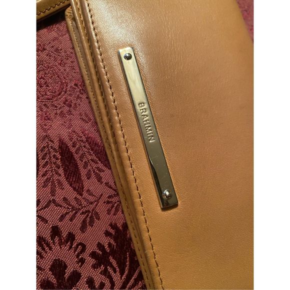 Brahmin DEBRA PHONE WRISTLET WALLET TAN THATCHER - Picture 2 of 10